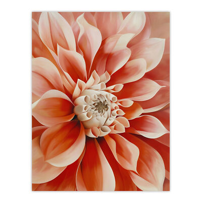 Rosa Dahlie Blume Nahaufnahme Blütenblätter Gemälde Wandbild Poster Druck