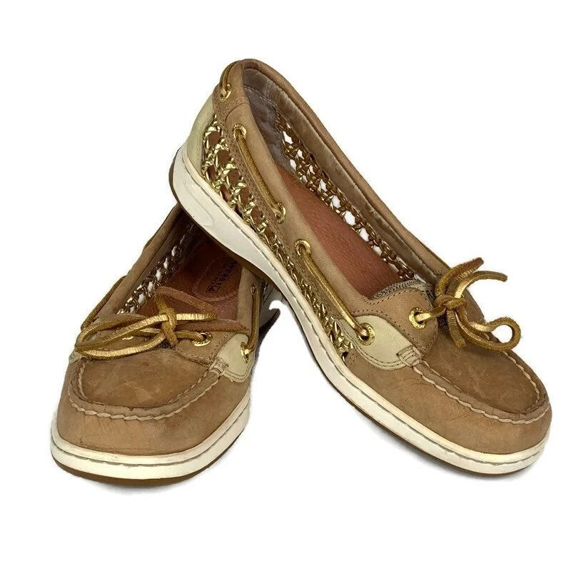 Sperry metallic boat shoes top