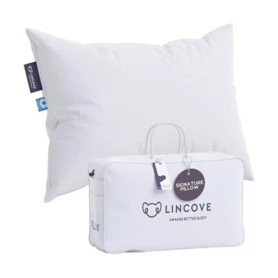 Lincove Signature  100% Canadian Down Luxury Sleeping Pillow - Made in Canada