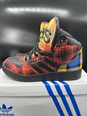 Adidas Jeremy Scott JS Instinct Hi Plaid (Q23667) Men's SZ Adidas Jeremy Scott JS Instinct Hi Plaid (Q23667) Men's SZ