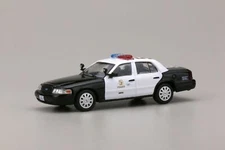 New  596Model 1:64 Ford CV CROWN VICTORIA LAPD Police Model Diecast Metal Car