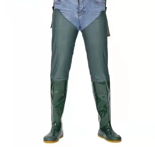 Fishing Waders Hip Wader Non-Slip Sole Water Pants Hunting Wading Sock Boots G2