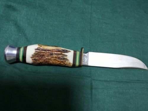 Jagdmesser Solingen Hirschhorn Hubertus - Bild 2 von 3