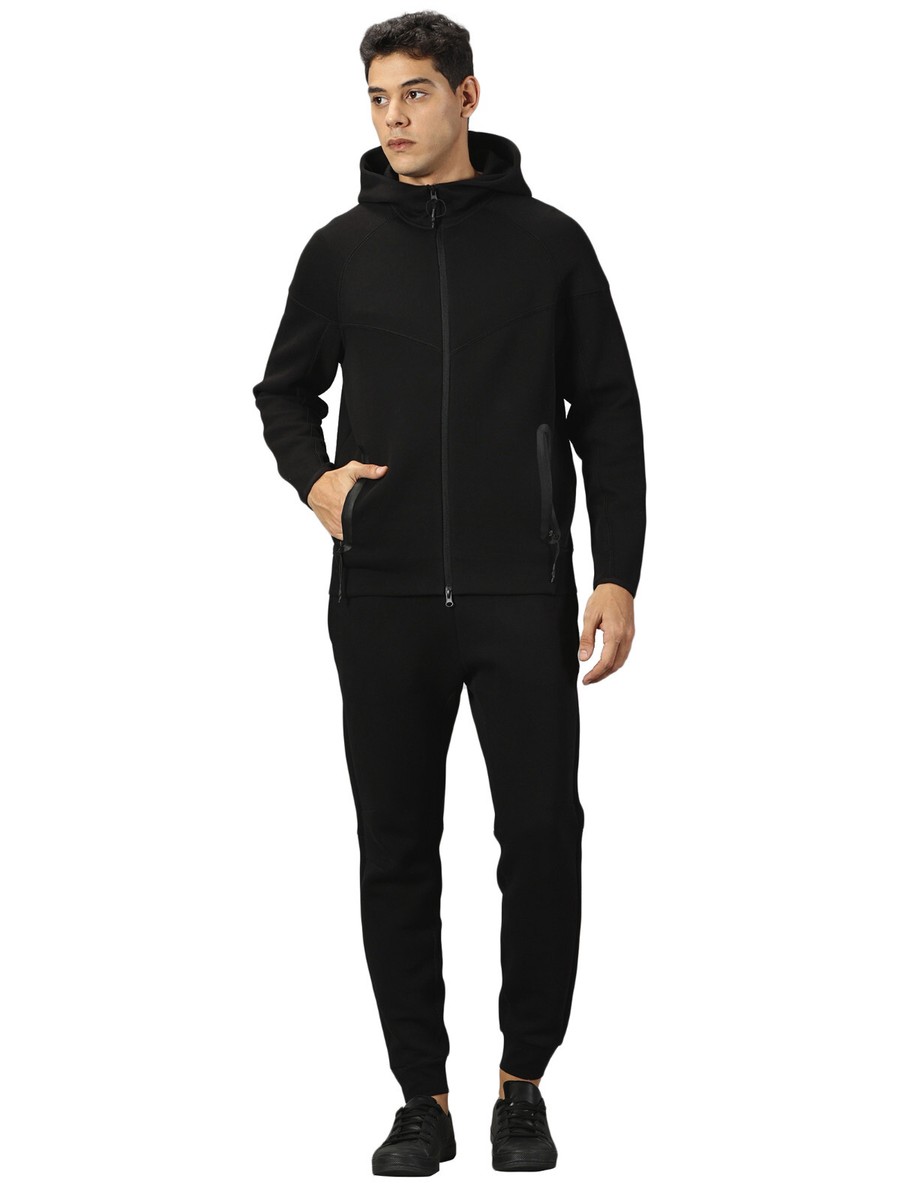 Tech Fleece Full Set Piece Tracksuit Black Unisex Men Women by Enovate