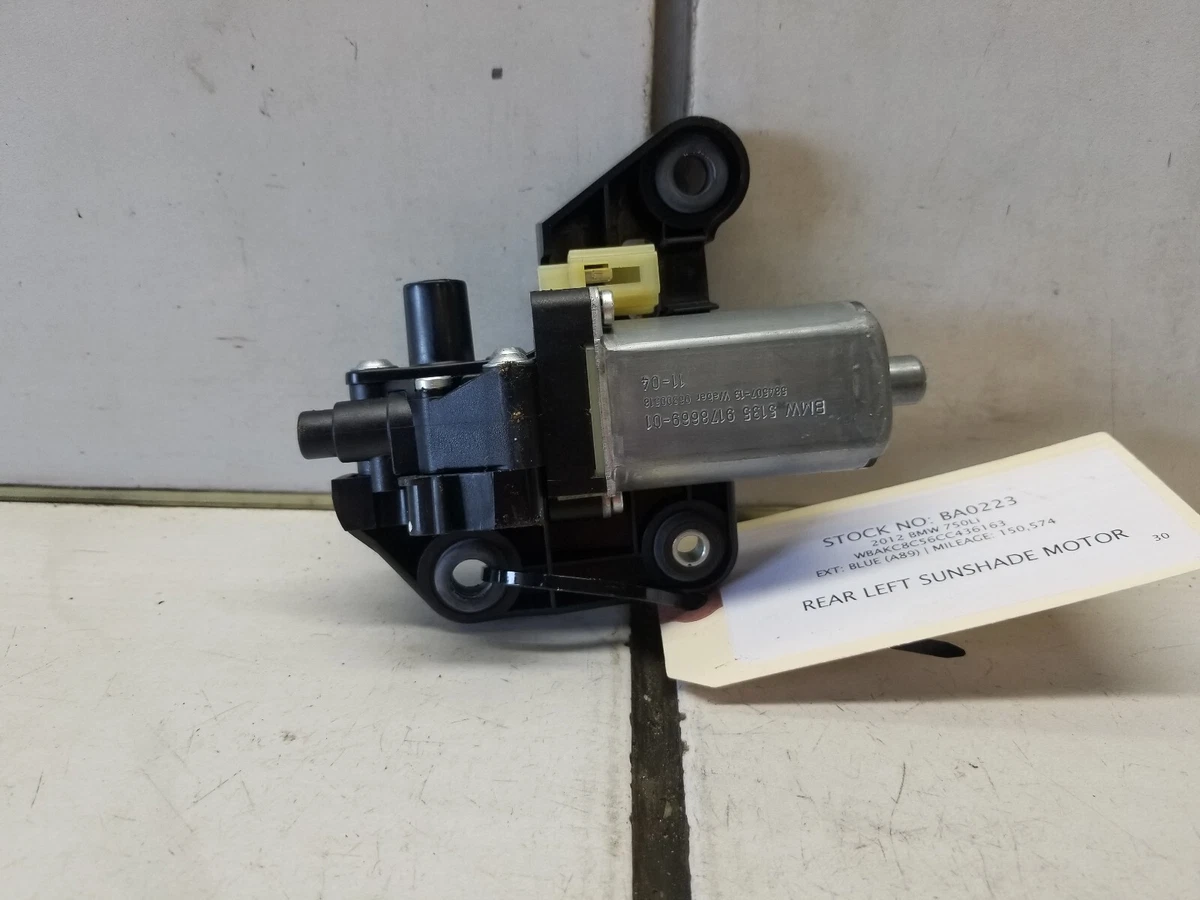 2012 BMW 750i F01 REAR LEFT DRIVER SIDE SUNSHADE MOTOR 9168839 | eBay