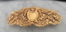 Accessorcraft NYC Rare Vintage Ornate Gold Tone Statement Belt Buckle