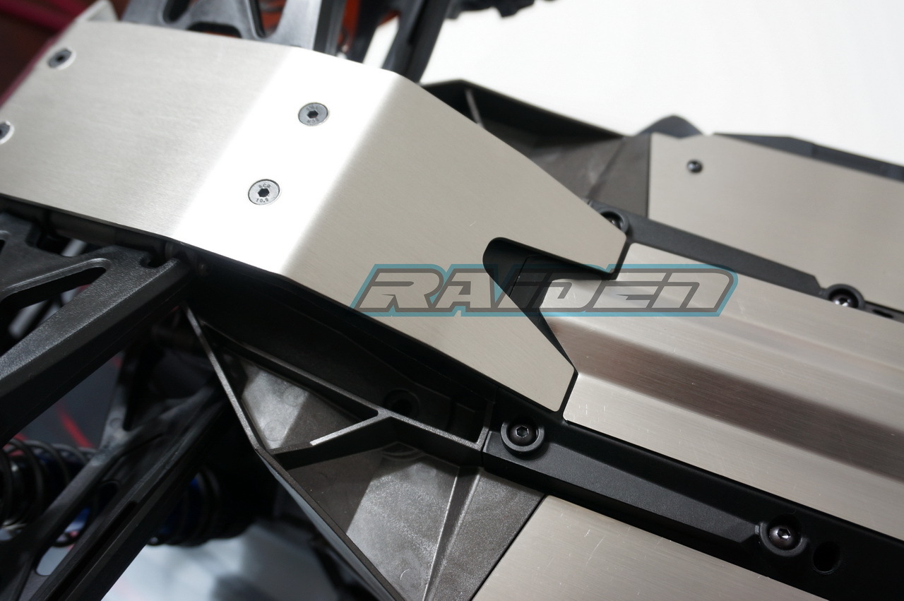 Traxxas XMaxx XMAXX Stainless Steel Chassis Armor Front & Rear Skid