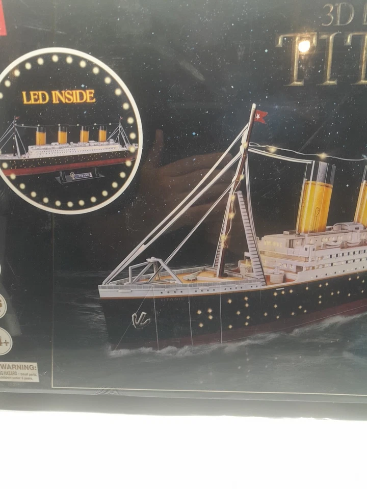 Juguetes Titanic Rompecabezas 3D para Adultos Titanic Artesanías para Adultos 36"" LED Regalos Foto 4 de 4