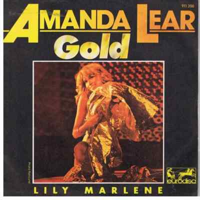 Amanda Lear Gold Vinyl Single 7inch NEAR MINT Ariola