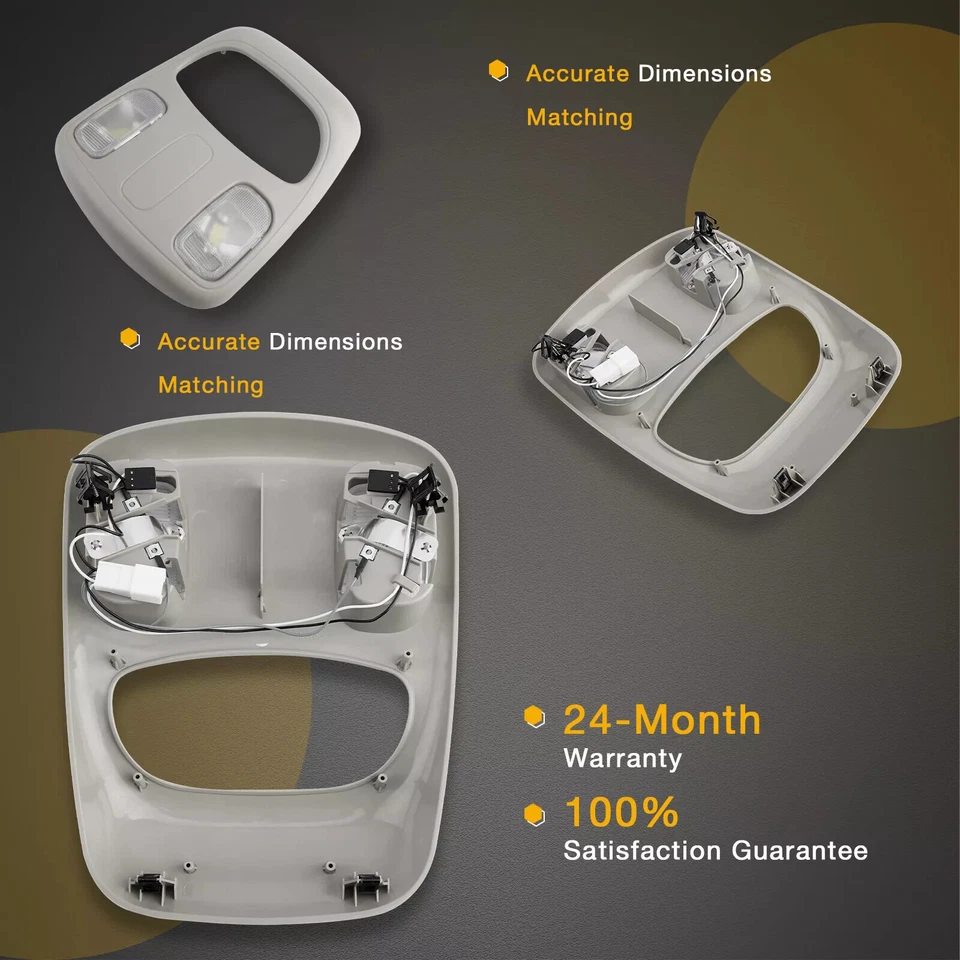 Overhead Console Housing Reading Light for 2002-10 Ram 1500 2500 3500 1DK78BD1AA — 第 3/4 张图片