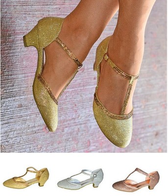 sparkly shoes low heel