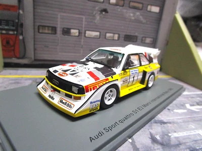 AUDI S1 E2 Quattro Sport Rallye Manx 1985 #1 Mouton Pirelli Hella NEU Spark 1:43 - Bild 1 von 4