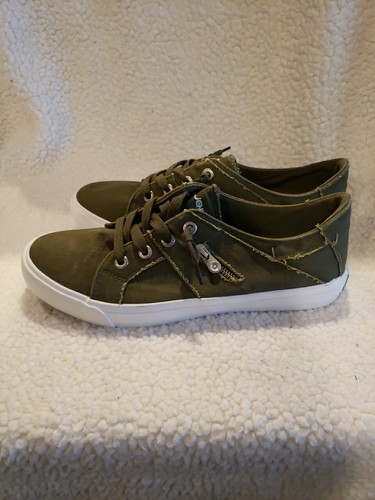 Jenn Ardor Canvas Shoes Green/olive Green Color Size 11 - Picture 3 of 7