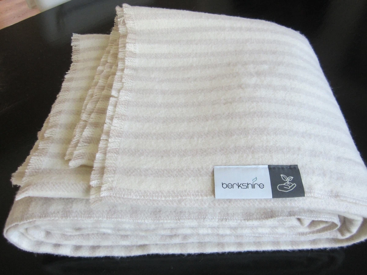 BERKSHIRE 100 MERINO WOOL BLANKET QUEEN 92