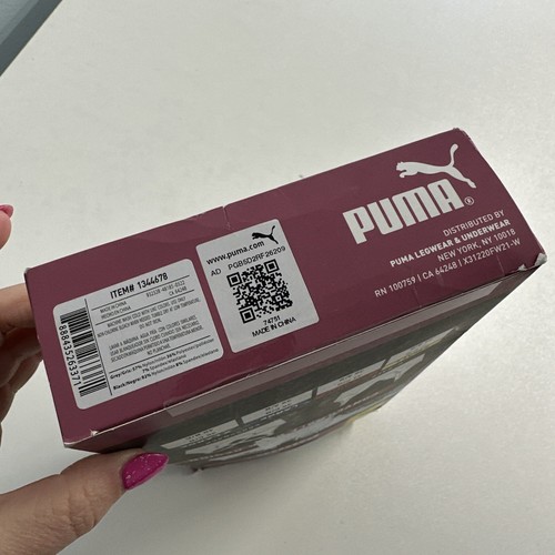 Puma 2-PACK Seamless Sports Bra Wicking Sport Stretch Small NEW/Open Gray/Black - Picture 14 of 16