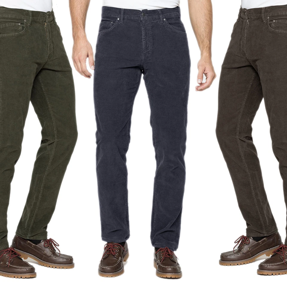 Pantalone Uomo Velluto Jeans Comodo Imbottito Felpato Termico Regular Fit VEQUE