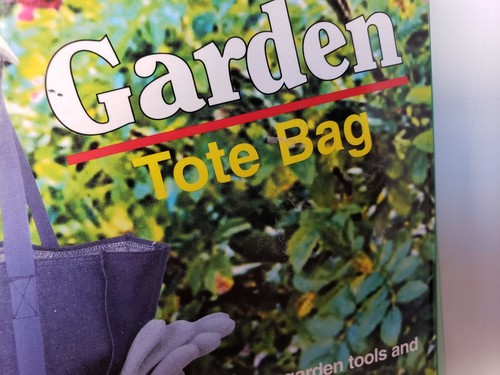 Garden Tote Bag New MidWest Medium Open Top Canvas Blue 100% Cotton - Picture 5 of 5