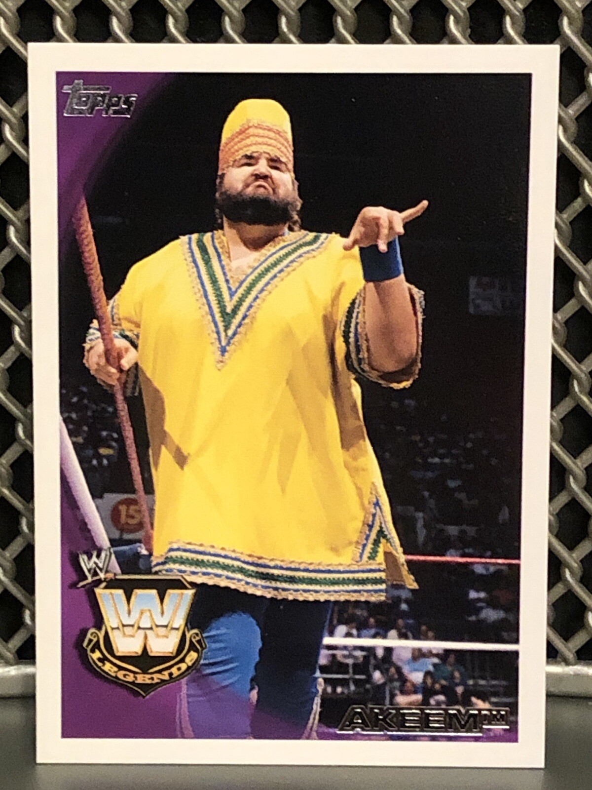 2010 Topps Akeem WWE Wrestling Legends Card wwf #81 UWF One Man Gang Dream NWA