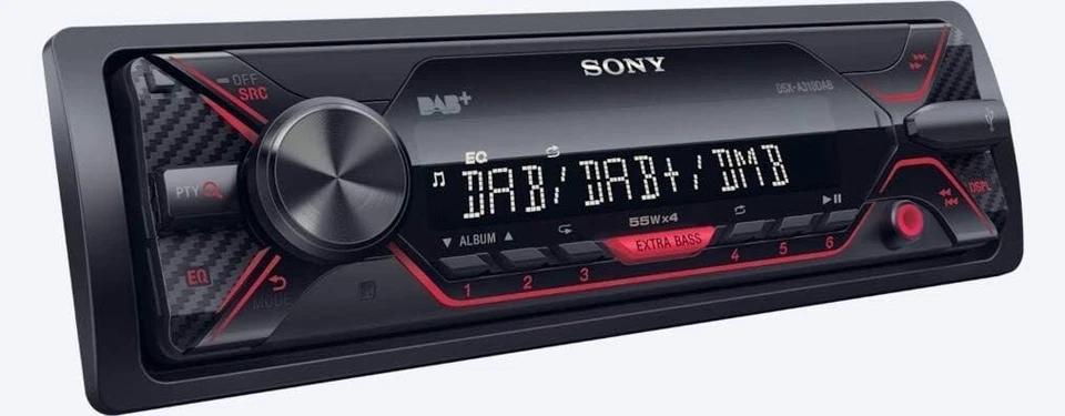 Autoradio SONY DSX-A310DAB für Auto 1 din Mit Antenne Inbegriffen USB Aux DAB+ - Bild 3 von 4