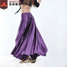 FASHION Dancing Belly Dance Costumes Satin Long Skirt Swing Skirts 14 Colors