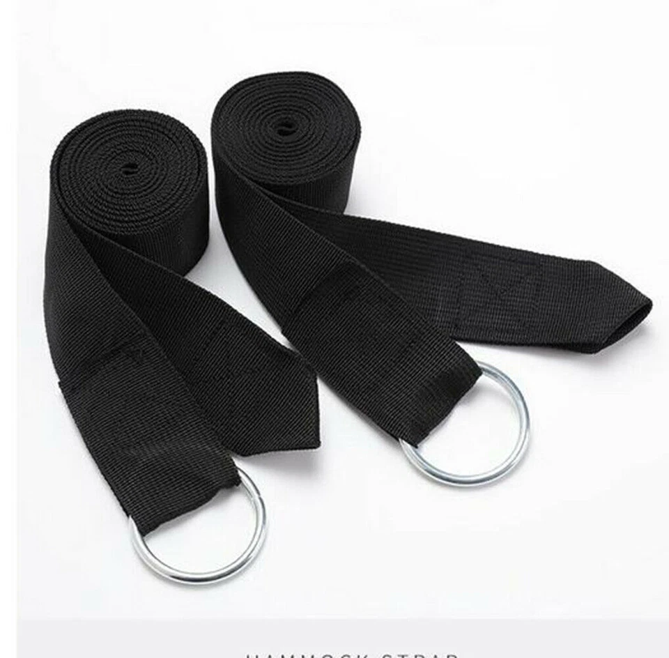 2pcs Adjustable Hammock Straps Loop Tree Hanging Heavy Duty Suspension New - Image 2 of 4