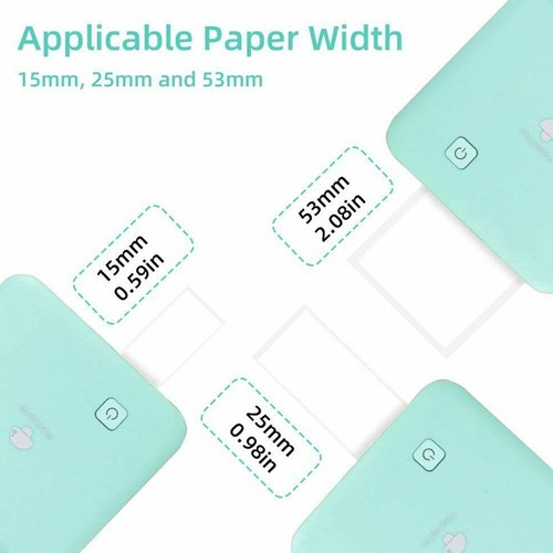 Mini Thermal Printer Pocket Photo Printer Wireless Bluetooth Portable Printing - Afbeelding 3 van 10