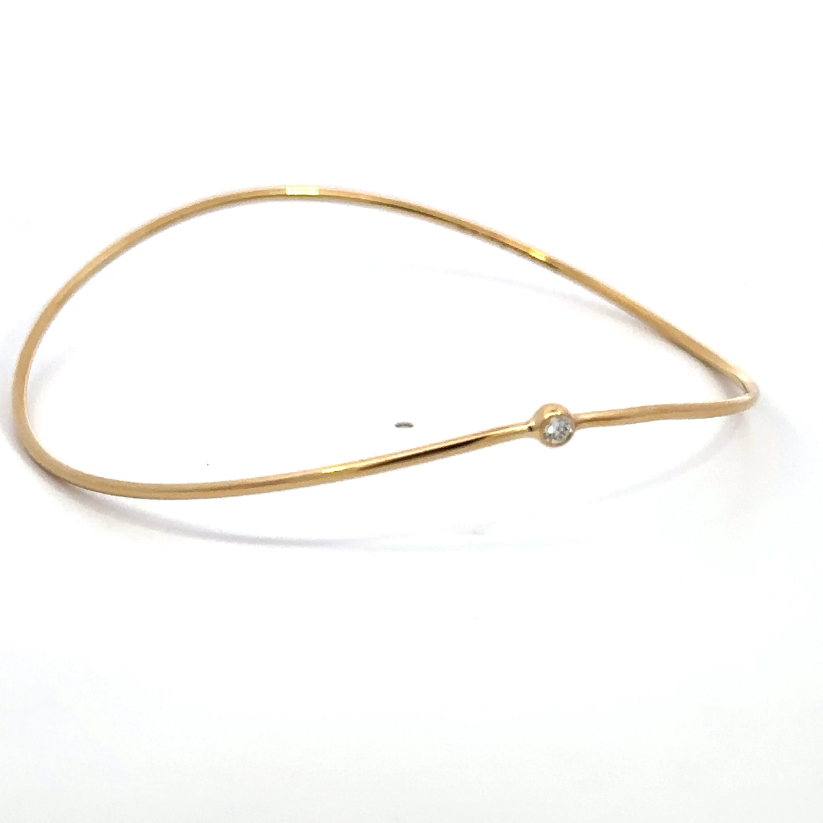 Tiffany Elsa Peretti 18K Yellow Gold Wave Single-Row
