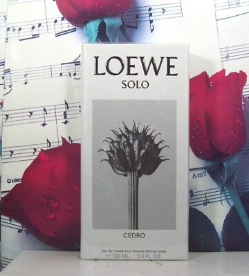 Loewe Solo Cedro Pour Homme 3.4 OZ. EDT Spray.
