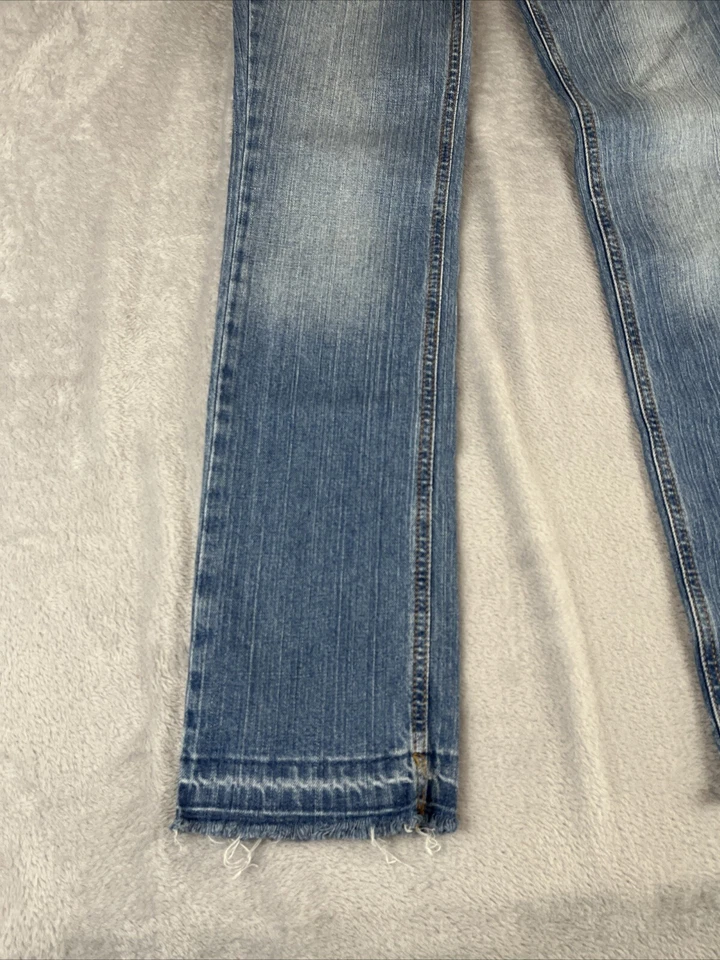 Hint Jeans juniors light wash blue distressed denim skinny leg jeans size 5 - Image 2 of 4