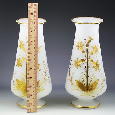 Antique French White Opaline Baccarat Vase Antique French White Opaline Baccarat Vase