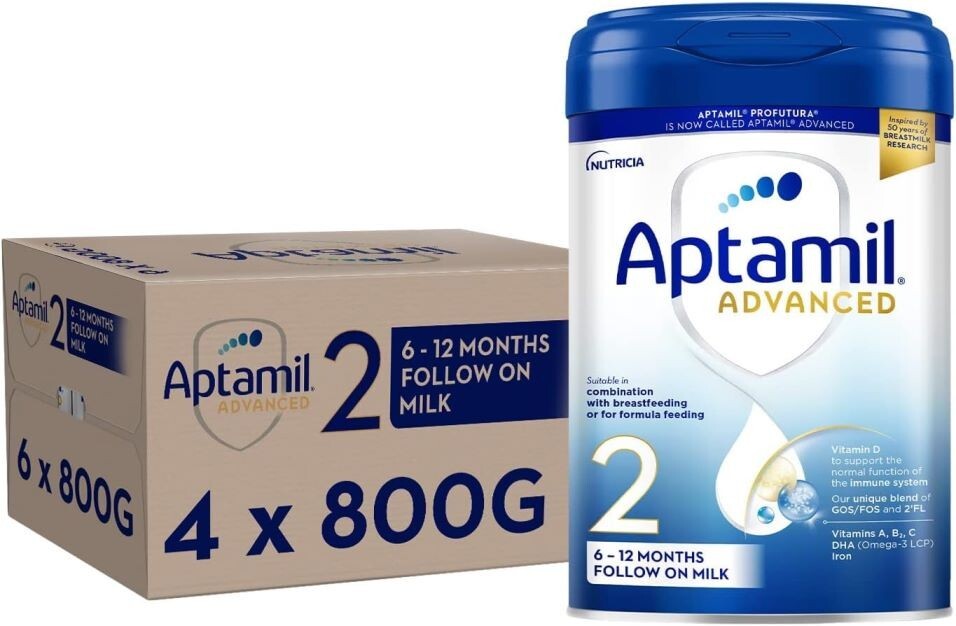 Aptamil Advanced 2 Follow On Baby Milk Powder Formula, 6-12 Months, 800g BB 8/27 - Image 7