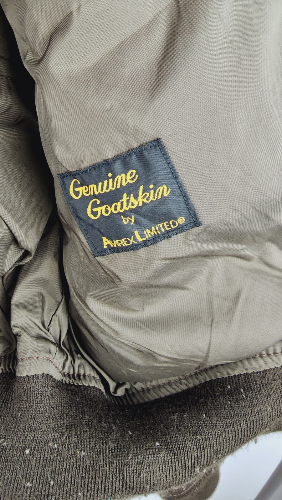 Vintage Avirex Limited Type G-1 U.S. Navy 7823 Leather Bomber