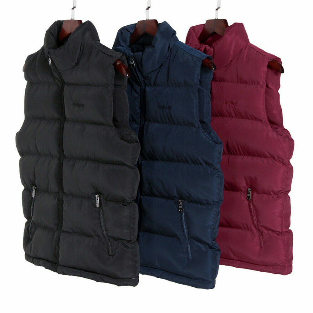 Men Quilted Bubble Puffer Waistcoat Vest Tank Top Padded Men Quilted Bubble Puffer Waistcoat Vest Tank Top Padded