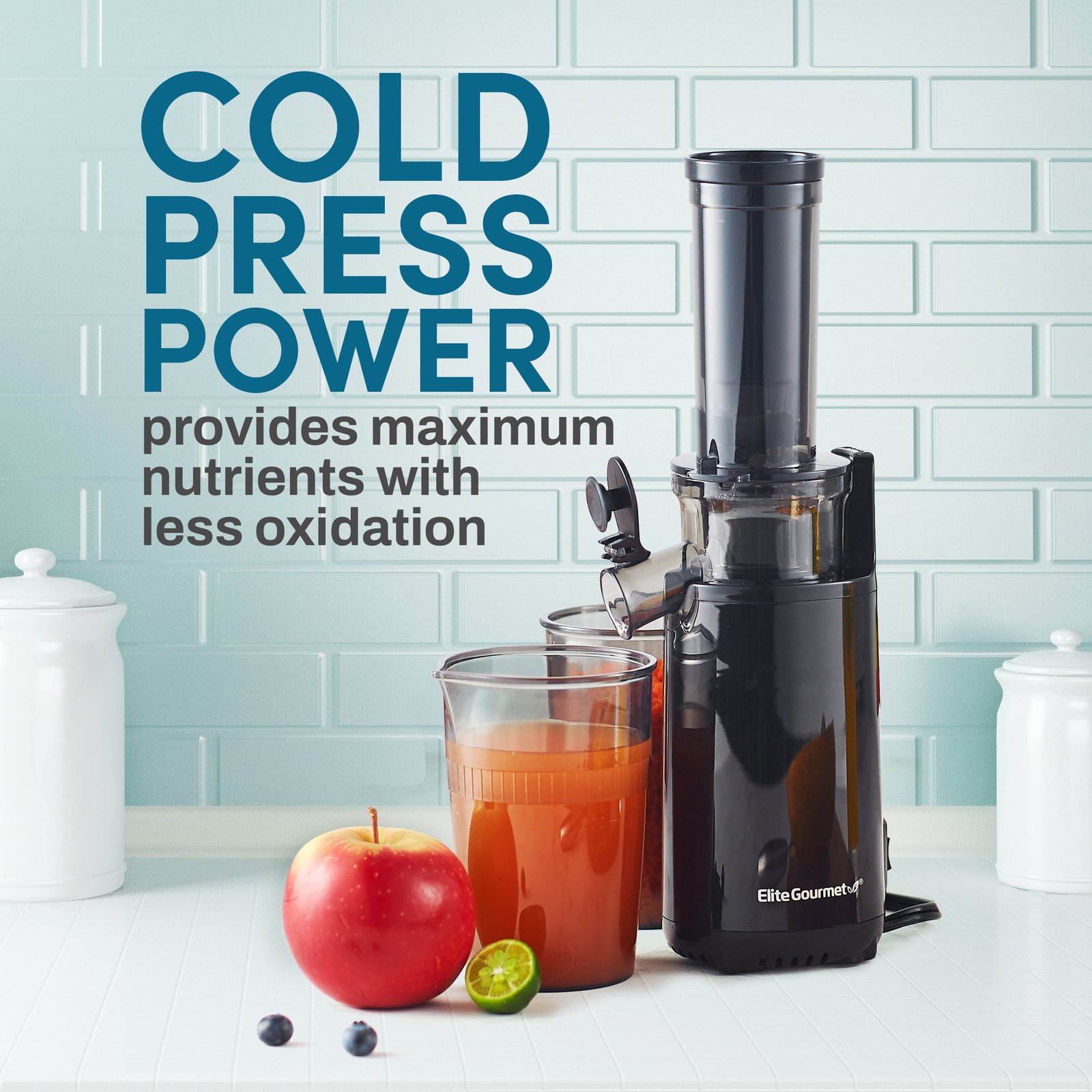 Black Compact Masticating Cold Press Slow Juicer