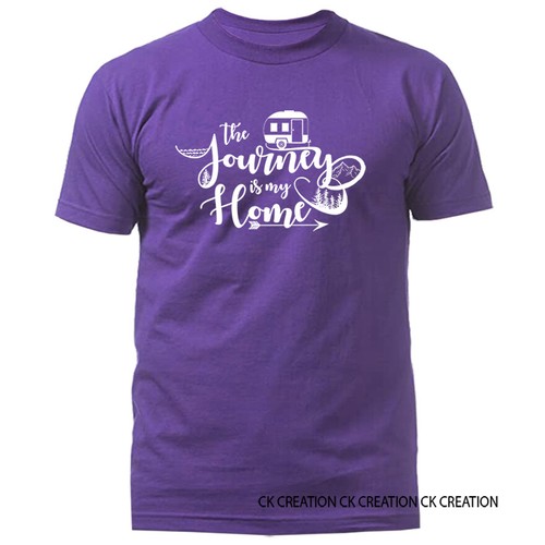 Camiseta The Journey is My Home Camper Funny Broma Humor Humor Novedad Gráfica Humor - Imagen 12 de 15