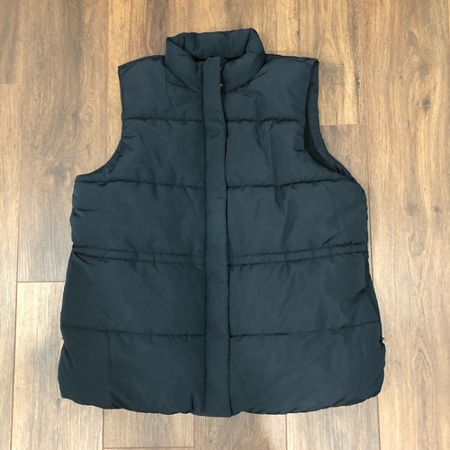 Amazon Essentials Relaxed Fit Womens Black Sleeveless Puffer Vest Size XXL
