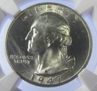 1947-D Washington Quarters : NGC MS 65