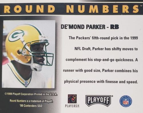 1999 Playoff Contenders SSD Round Numbers Auto #RN10 Cecil Collins D. Parker - Picture 6 of 7