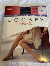 Jockey for Her Pantyhose Queen Size Midnight Navy Blue Sandalfoot Vintage Nylons