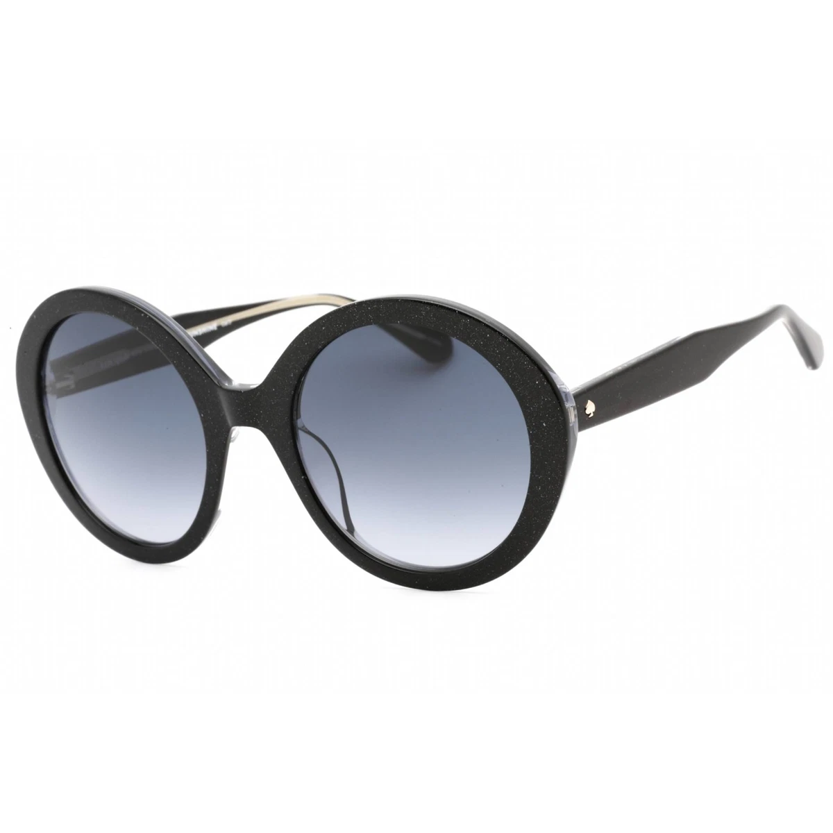 Kate Spade Joylyn 50MM Round Sunglasses Black Havana Dark Grey Gradient Kate Spade Joylyn Black Havana Round w/ Gradient Lens  main image 4