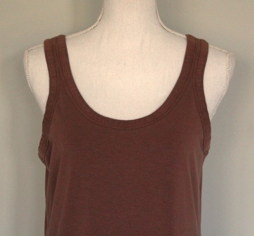 Abito LULULEMON vestibilità classica misto cotone scoop maglia rame antico taglia 8 - Foto 5 di 11