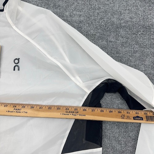 On Cloud Running Zero Jacket Mens 2XL Undyed White Windproof Reflective NEW - Picture 8 of 12