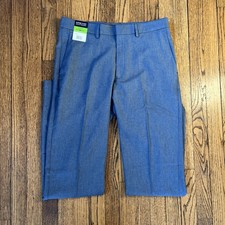 NWT Kenneth Cole Men's 32x34 Techni-Cole Slim Fit Performance Dress Pant Blue