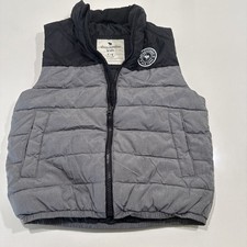Abercrombie Kids Puffer Vest 2 Tone Gray Unisex Pockets Size 7/8