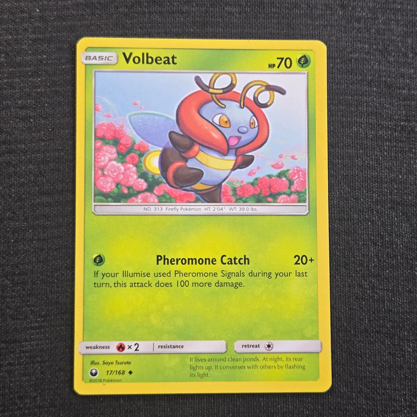 Pokemon Celestial Storm Volbeat Uncommon 17 Lightly Played