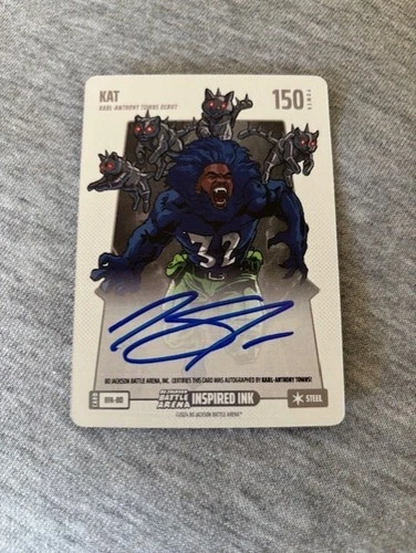Karl Anthony Towns 2024 Bo Jackson Battle Arena KAT Inspired Ink FOIL Auto SP