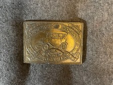 Vintage Henry Ford Detroit Automobiles Record Year Ford Model T Belt Buckle