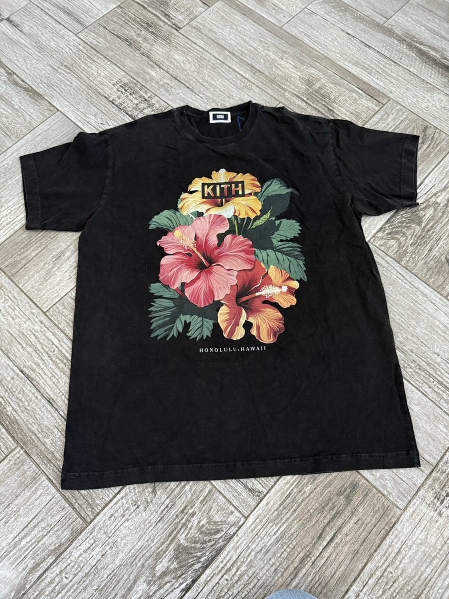 Kith Hibiscus Print Hawaii T-Shirt Limited Edition Size Large Rare