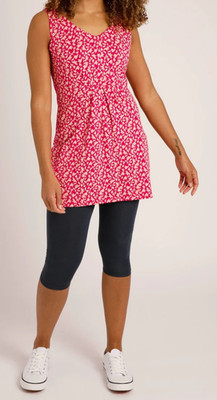 WEIRD FISH INDUS PRINTED JERSEY TUNIC BERRY SIZE 14 (REF 435)