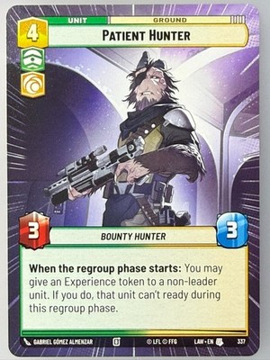 Star Wars Unlimited - Patient Hunter Hyperspace 337